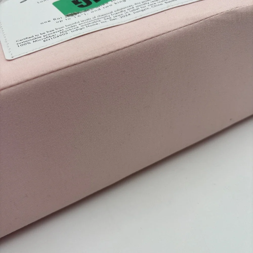 London‎ Kaye Sheet Set King Size Pink Bedding Set New